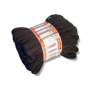 Tkaničky společenské černé 108, 100 cm, 25 párů v balíčku