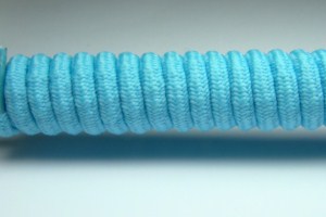 Tkanička Spirálka 70cm světle modrá