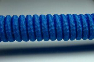Tkanička Spirálka 90cm modrá